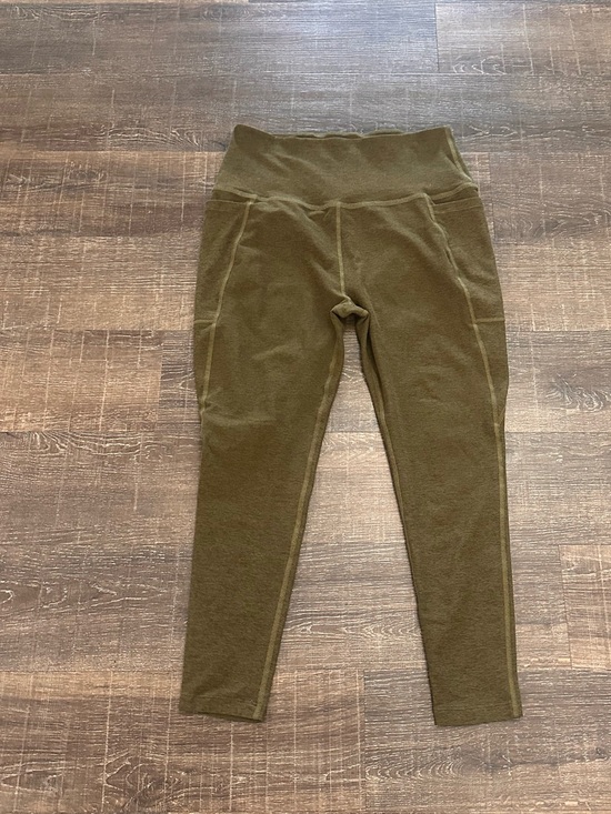 Beyond Yoga Pants - Beyond Yoga Spacedye Out of Pocket High Waisted Olive Green Leggings Size XL